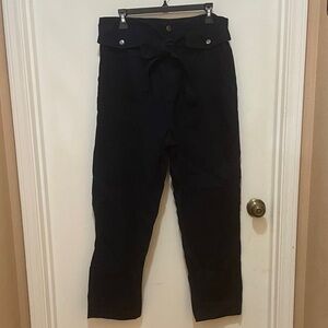Banana Republic Navy High-Waisted Pants with Belt Size 14